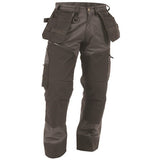TROUSER CRAFTSMAN 280GSM POLYCOTTON MULTIPOCKETED BLACK/GREY (TCBPC)