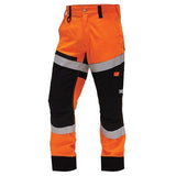 TROUSER LIGHTWEIGHT 210GSM RIPSTOP COTTON TAPED ORANGE/BLACK (TNBCOLWRS)