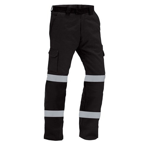 TROUSER LIGHTWEIGHT 210GSM RIPSTOP COTTON TAPED BLACK (TNBCOLW)