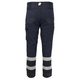 TROUSER LIGHTWEIGHT STRETCH 190GSM POLYCOTTON NAVY TAPED