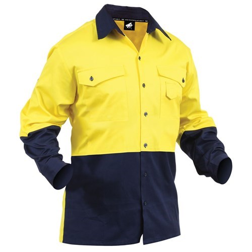SHIRT DAY ONLY COTTON YELLOW/NAVY (SDBCO)