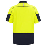 POLO DAY ONLY QUICK-DRY COTTON BACKED YELLOW/NAVY