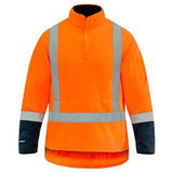 FLEECE TTMC-W17 1/4-ZIP ORANGE/NAVY