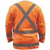 VEST TTMC-W17 X-TAPE POLYESTER LONG SLEEVE ORANGE (VXPPOLS)