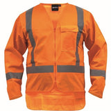 VEST TTMC-W17 X-TAPE POLYESTER LONG SLEEVE ORANGE (VXPPOLS)