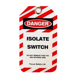 Isolate Switch LOTO Tag