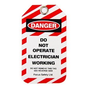 Do Not Operate Electrician LOTO Tag