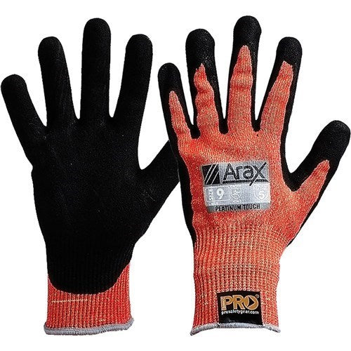 Araxa Platinum PU/Nitrile Foam Dip On Red Glove