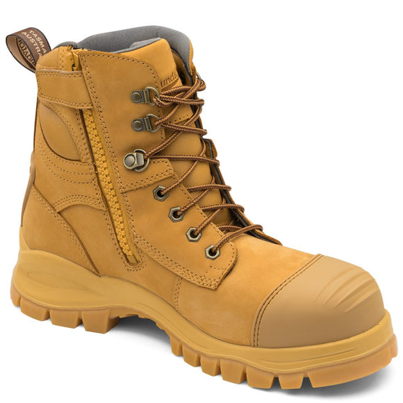 Blundstone UNISEX ZIP UP SERIES SAFETY BOOTS - WHEAT