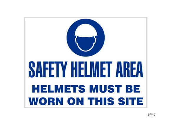 Safety Helmet Area SIGN