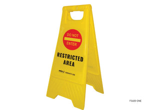 Restriced Area Floor Sign