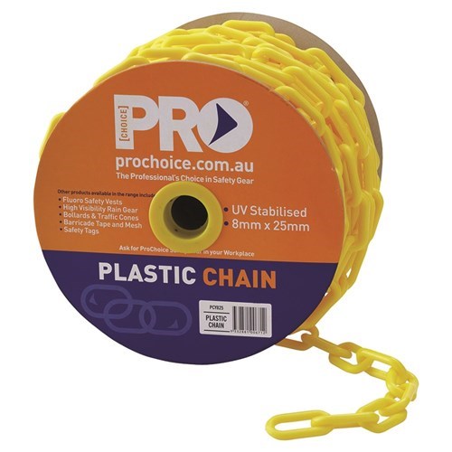 8mm Yellow Safety Chain (25m)