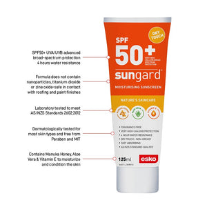 Esko SunGard SPF50+ Sunscreen, 125ml Tube