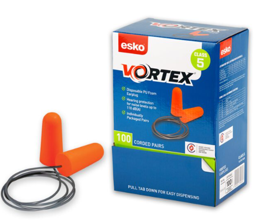 Vortex Earplugs Orange Corded