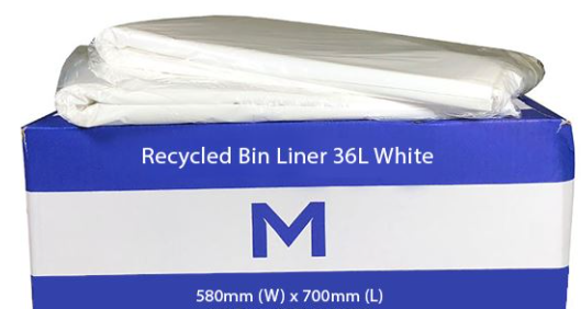 Recycled Bin Liners 36L -100pk