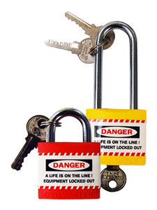 Premium Yellow Long Shackle Lockout Padlock