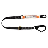 LINQ ELITE SINGLE LEG SHOCK ABSORBING 2M ADJUSTABLE LANYARD WITH HARDWARE SN & SD