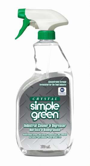 CRYSTAL SIMPLE GREEN Food Industry Cleaner and Degreaser Concentrate Trigger Spray 750ml
