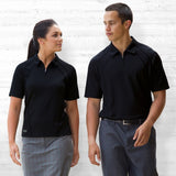 Womens Dri Gear Active Polo- Black Only