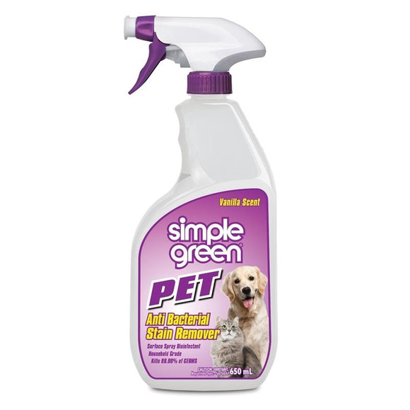 SIMPLE GREEN Household Ready To Use (INSIDE) Pet Stain and Odour Remover 650ml
